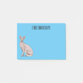 Afbeelding van de cartoon van sphynx-katten post-it® notes (Voorkant)