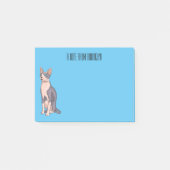 Afbeelding van de cartoon van sphynx-katten post-it® notes (Voorkant)