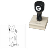 Afbeelding van de cartoon van sphynx-katten rubberstempel (Gestempeld)