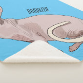 Afbeelding van de cartoon van sphynx-katten sherpa deken (3/4)