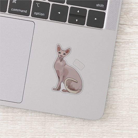 Afbeelding van de cartoon van sphynx-katten sticker (Detail)
