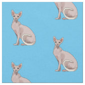 Afbeelding van de cartoon van sphynx-katten stof (Close Up)