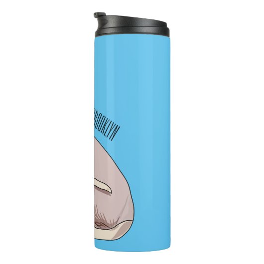 Afbeelding van de cartoon van sphynx-katten thermosbeker (Geroteerd rechts)