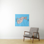 Afbeelding van de cartoon van sphynx-katten wandkleed (In Situ (horizontaal))