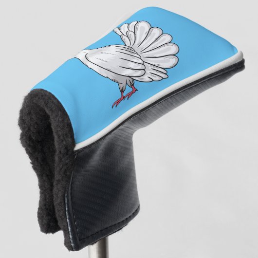Afbeelding van de cartoon van trekduiven golfheadcover (3/4 voorkant)