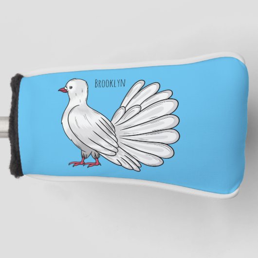 Afbeelding van de cartoon van trekduiven golfheadcover (Voorkant)