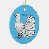 Afbeelding van de cartoon van trekduiven keramisch ornament (Rechts)