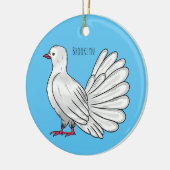Afbeelding van de cartoon van trekduiven keramisch ornament (Links)