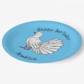 Afbeelding van de cartoon van trekduiven papieren bordje (Gekanteld)