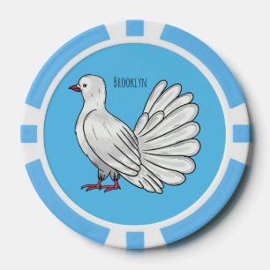 Afbeelding van de cartoon van trekduiven poker chips