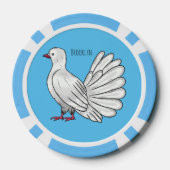 Afbeelding van de cartoon van trekduiven poker chips (Achterkant)