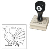 Afbeelding van de cartoon van trekduiven rubberstempel (Gestempeld)