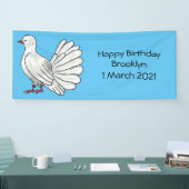 Afbeelding van de cartoon van trekduiven spandoek (Beurs)