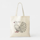 Afbeelding van de cartoon van trekduiven tote bag (Achterkant)