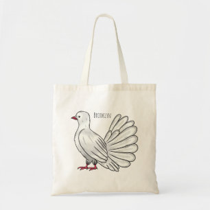 Afbeelding van de cartoon van trekduiven tote bag