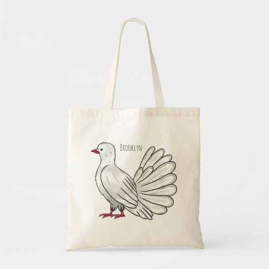 Afbeelding van de cartoon van trekduiven tote bag (Voorkant)