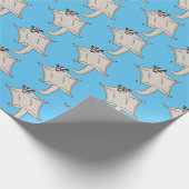 Afbeelding van de cartoon van vliegende vliegende cadeaupapier (Hoek)