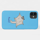 Afbeelding van de cartoon van vliegende vliegende Case-Mate iPhone case (Achterkant (horizontaal))