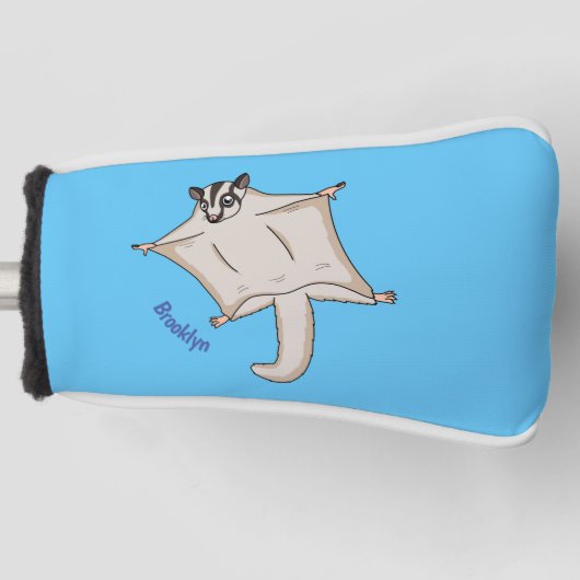 Afbeelding van de cartoon van vliegende vliegende  golfheadcover (Voorkant)