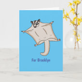 Afbeelding van de cartoon van vliegende vliegende  kaart (Gele Bloem)