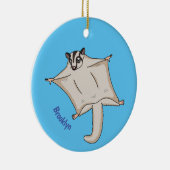 Afbeelding van de cartoon van vliegende vliegende  keramisch ornament (Rechts)