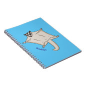 Afbeelding van de cartoon van vliegende vliegende notitieboek (Rechterzijde)