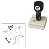 Afbeelding van de cartoon van vliegende vliegende  rubberstempel (Gestempeld)