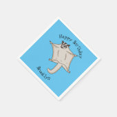 Afbeelding van de cartoon van vliegende vliegende  servet (Hoek)