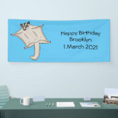 Afbeelding van de cartoon van vliegende vliegende  spandoek (Beurs)