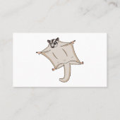 Afbeelding van de cartoon van vliegende vliegende  visitekaartje (Achterkant)