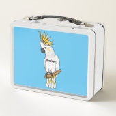 Afbeelding van de cartoon van zwavelige cockatoevo (Achterkant)