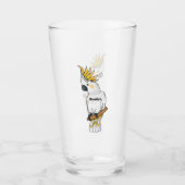 Afbeelding van de cartoon van zwavelige cockatoevo glas (Voorkant)