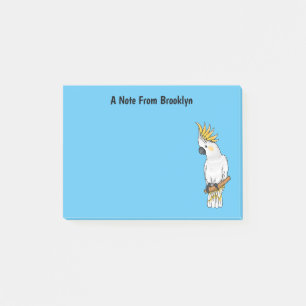 Afbeelding van de cartoon van zwavelige cockatoevo post-it® notes