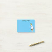 Afbeelding van de cartoon van zwavelige cockatoevo post-it® notes (Op bureau)