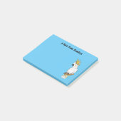 Afbeelding van de cartoon van zwavelige cockatoevo post-it® notes (Schuin)