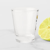 Afbeelding van de cartoon van zwavelige cockatoevo shot glas (Links)