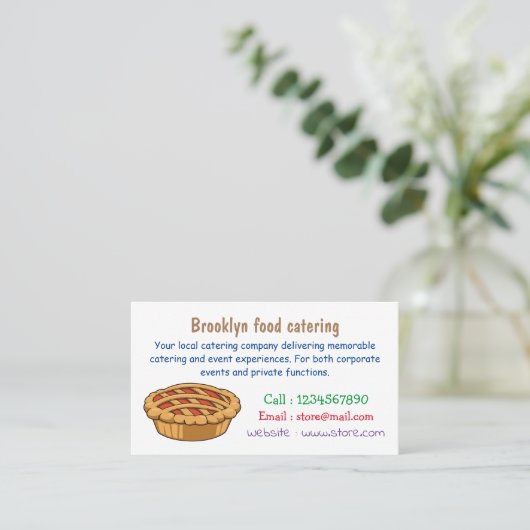 Afbeelding van de cartoon visitekaartje (Staand voorkant)