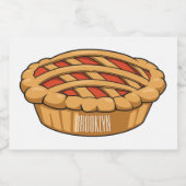 Afbeelding van de cartoon voedselcontainer etiket (Enkel label)