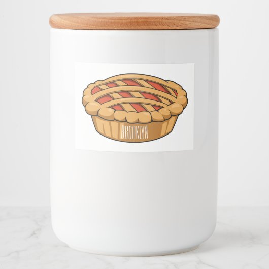 Afbeelding van de cartoon voedselcontainer etiket (Voorkant)