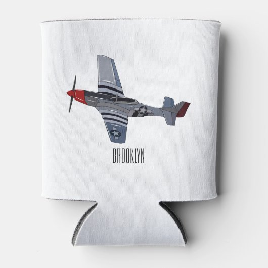 Afbeelding van de cartoon voor brandweerbommen blikjeskoeler (Voorkant)