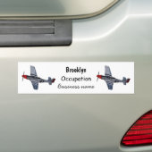 Afbeelding van de cartoon voor brandweerbommen bumpersticker (Op auto)