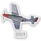 Afbeelding van de cartoon voor brandweerbommen sticker (Voorkant)