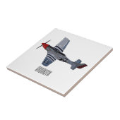 Afbeelding van de cartoon voor brandweerbommen tegeltje (Zijkant)