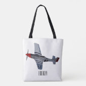 Afbeelding van de cartoon voor brandweerbommen tote bag (Achterkant)