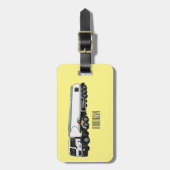 Afbeelding van de cartoon voor tankerbrandstof bagagelabel (Voorkant verticaal)