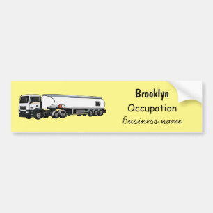 Afbeelding van de cartoon voor tankerbrandstof bumpersticker