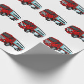 Afbeelding van de cartoon voor tankerbrandstof cadeaupapier (Hoek)