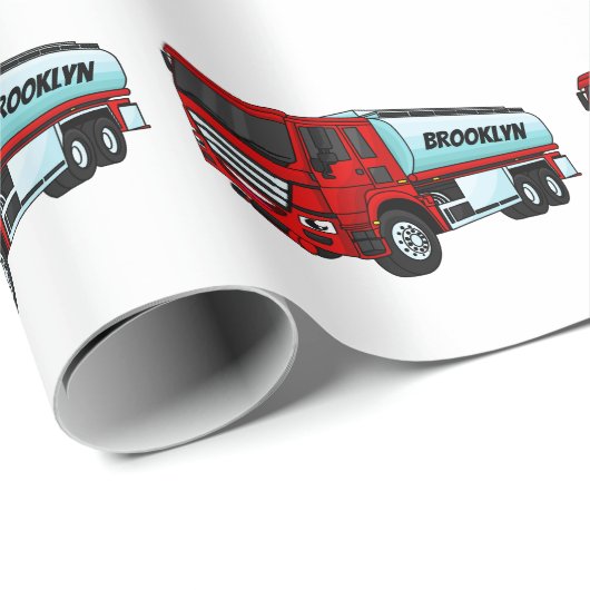Afbeelding van de cartoon voor tankerbrandstof cadeaupapier (Rol Hoek)