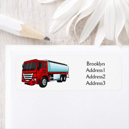 Afbeelding van de cartoon voor tankerbrandstof etiket (Insitu)