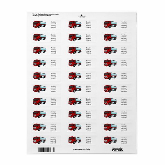 Afbeelding van de cartoon voor tankerbrandstof etiket (Full Sheet)